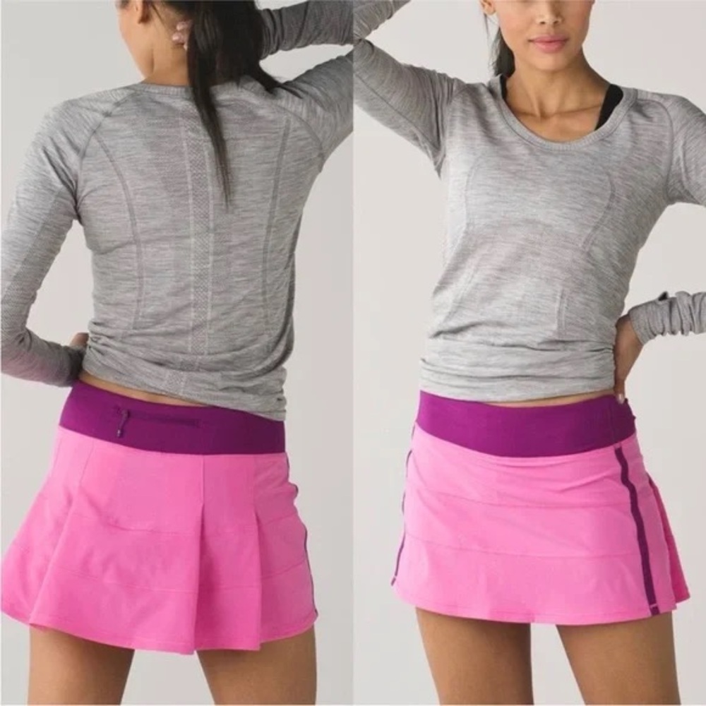 LULULEMON Pace Rival Skort Pink Paradise Size 12 - Picture 3 of 16